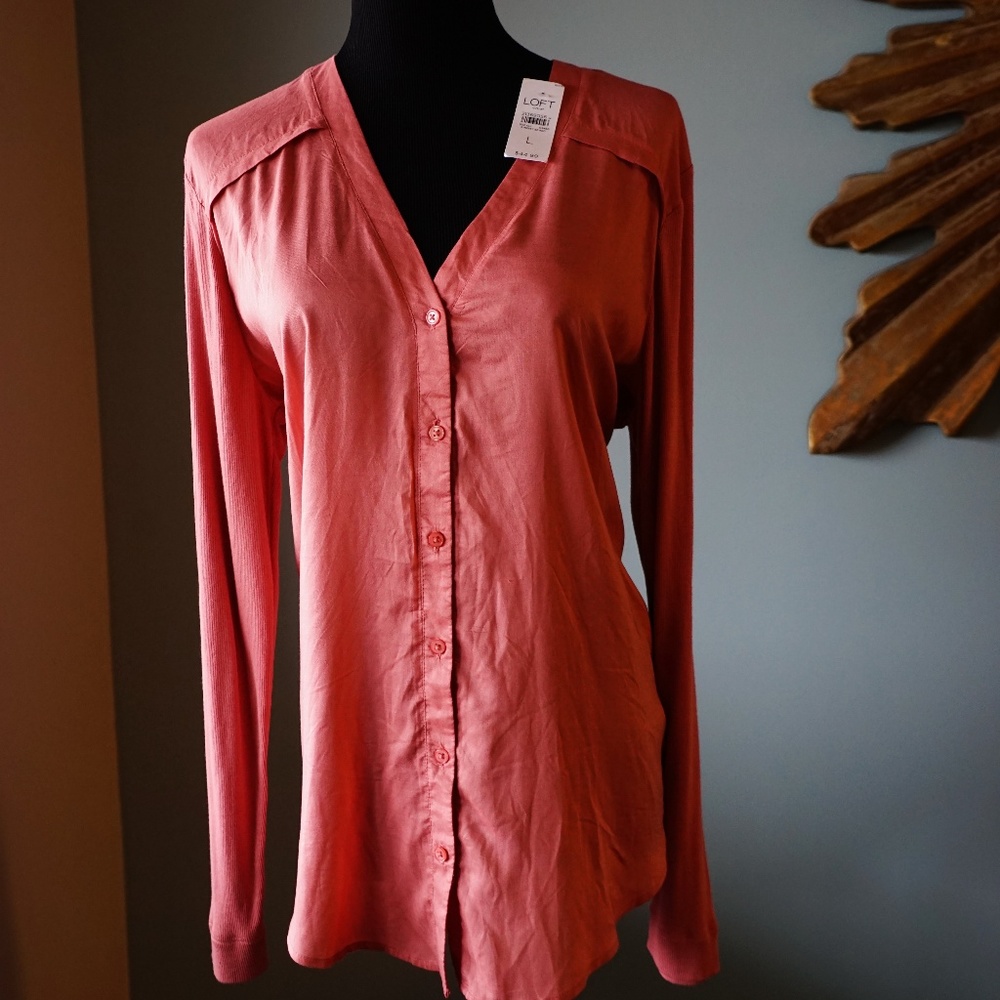 NWT Loft top - see details! Sz L